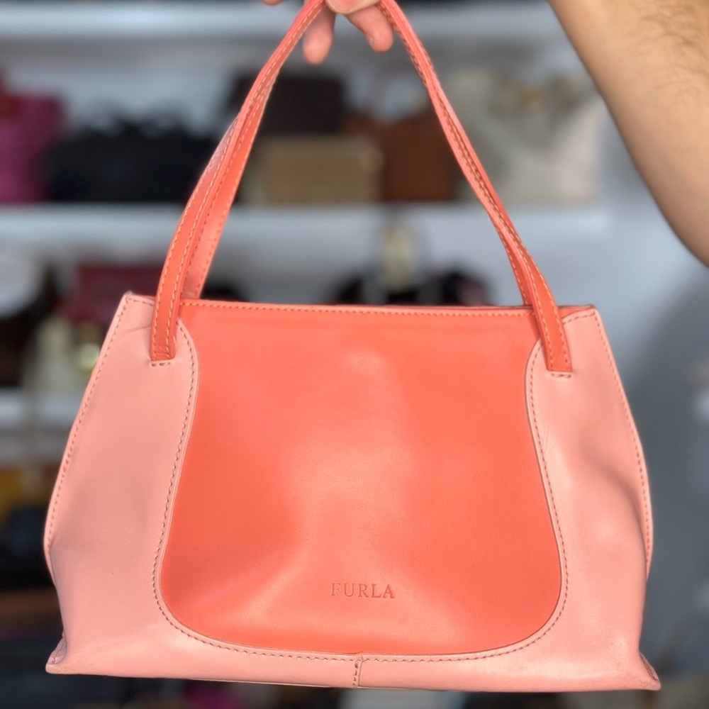 Furla Pink Leather Tote